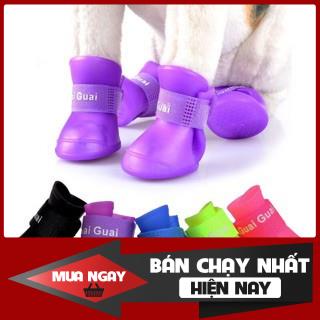 GIẦY ỦNG CAO SU ĐI MƯA CHO CHÓ MÈO 0