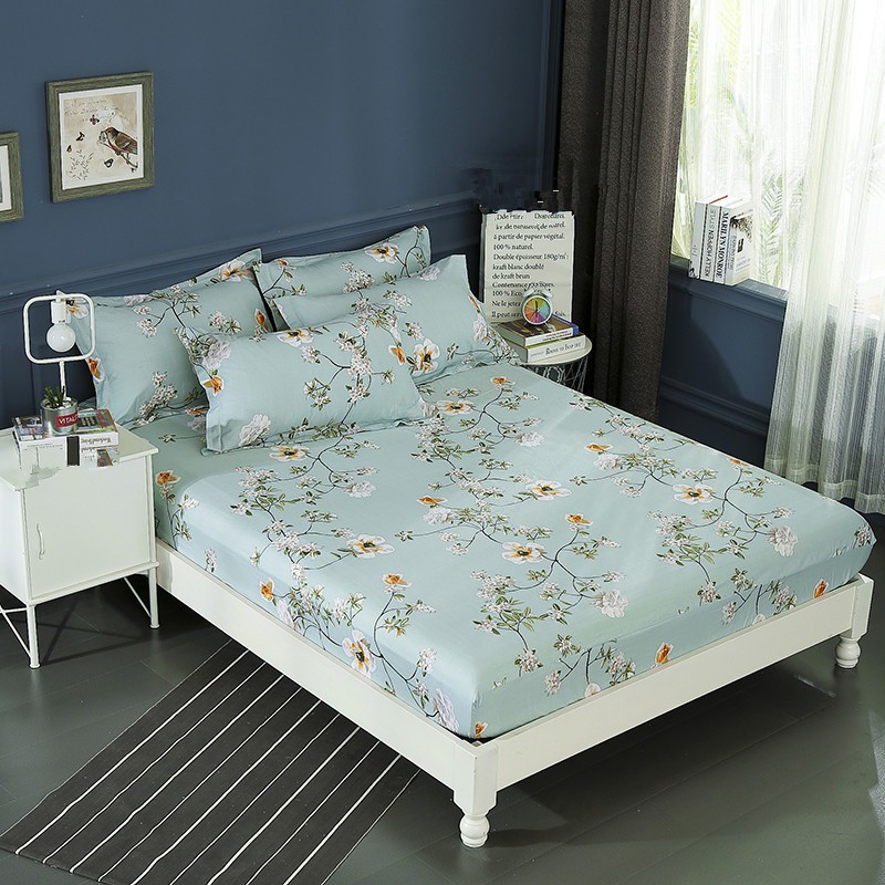 (Mẫu mới) Bộ Ga Gối Poly Cao Cấp HCM hoa dây