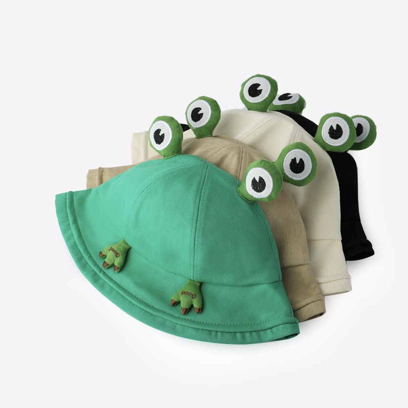 MG STUDIO/Frog cartoon fisherman hat