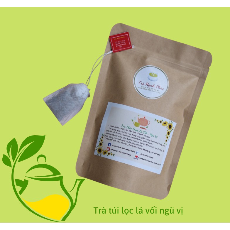 Trà túi lọc lá vối ngũ vị-20 gói( lá vối,râu ngô, mía , rễ tranh, cỏ ngọt) | BigBuy360 - bigbuy360.vn