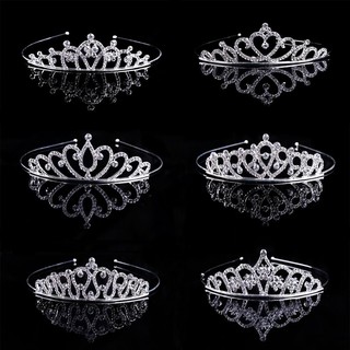  Vương miện đính pha lê trái tim