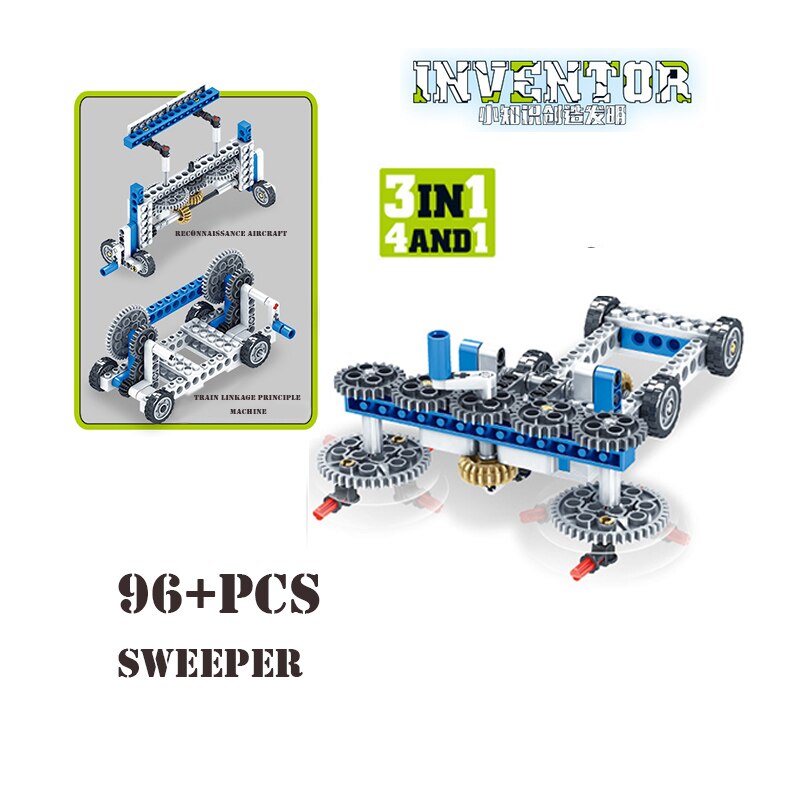 Bộ Đồ Chơi Lắp Ráp Mô Hình Cơ Khí 4 Trong 1 Cho Bé