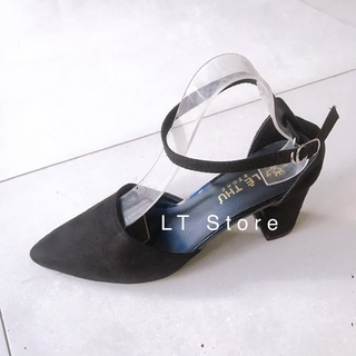 Giày cao gót 5cm 7cm bít mũi tròn trơn (có ảnh thật)
