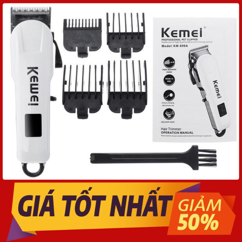 Tông đơ cắt tóc Kemei 809A - Tông đơ cắt tóc chuyên nghiệp cho người lớn - Welcome CEC