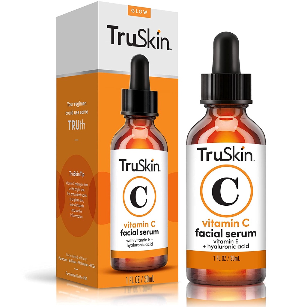 [Giá Sỉ USA] Serum Truskin Vitamin C, 30ml Chuyên về Thâm Nám Tan Nhan Chính Hãng USA