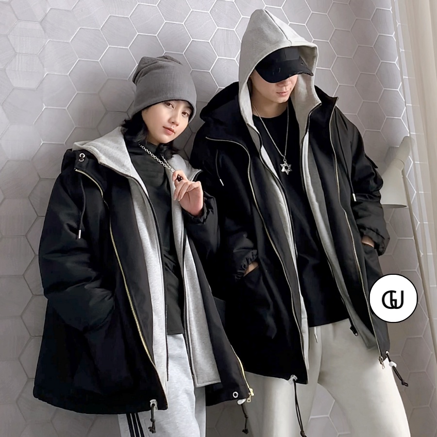 Áo Khoác Nam Nữ Phối Layer Hoodie Zip Siêu Dày Dặn GUF | WebRaoVat - webraovat.net.vn