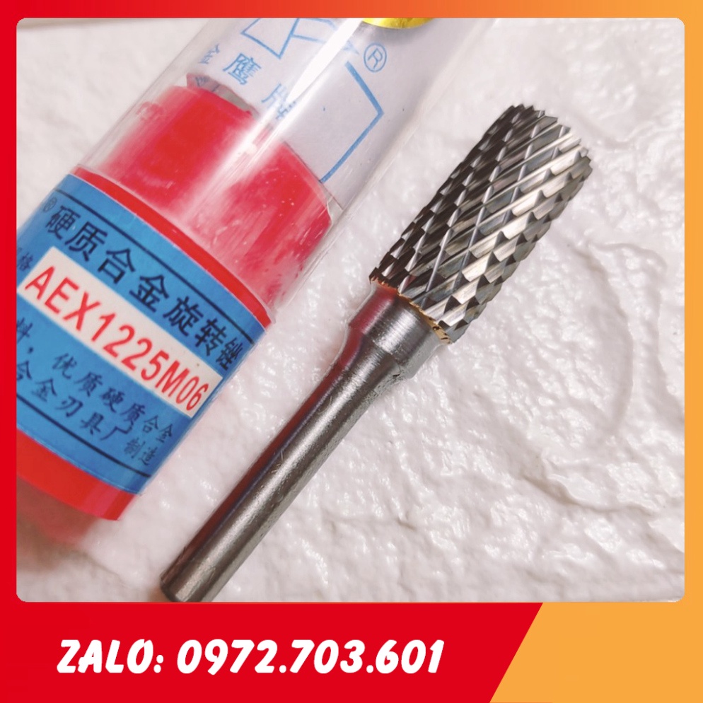 Mũi mài hợp kim hình trụ AEX 12mm / mũi doa hợp kim (SS6975), phay, điêu khắc gỗ, nhôm, đồng, hợp kim [GIÁ TỐ
