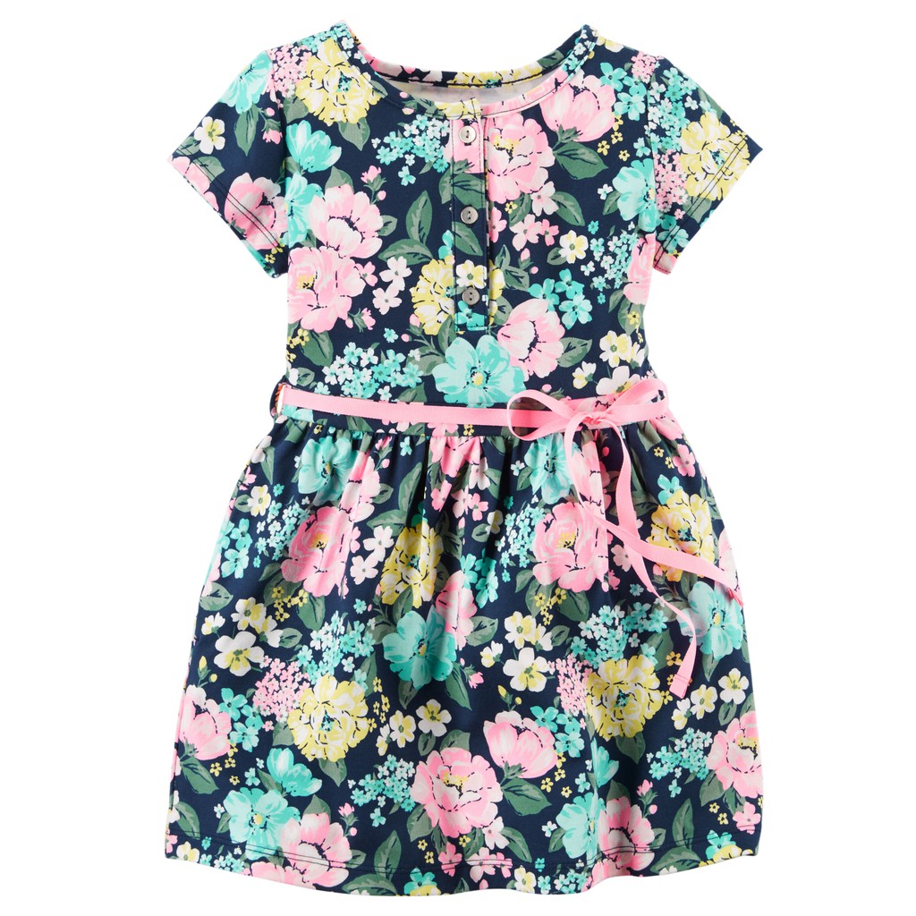 Đầm Floral Jersey (5-14T) Chính Hãng Oshkosh Mỹ