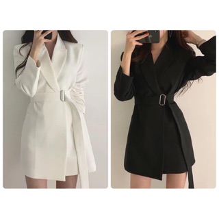 Đầm vest kèm belt