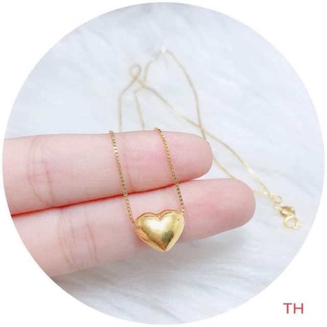 Dây chuyền tim xi vàng