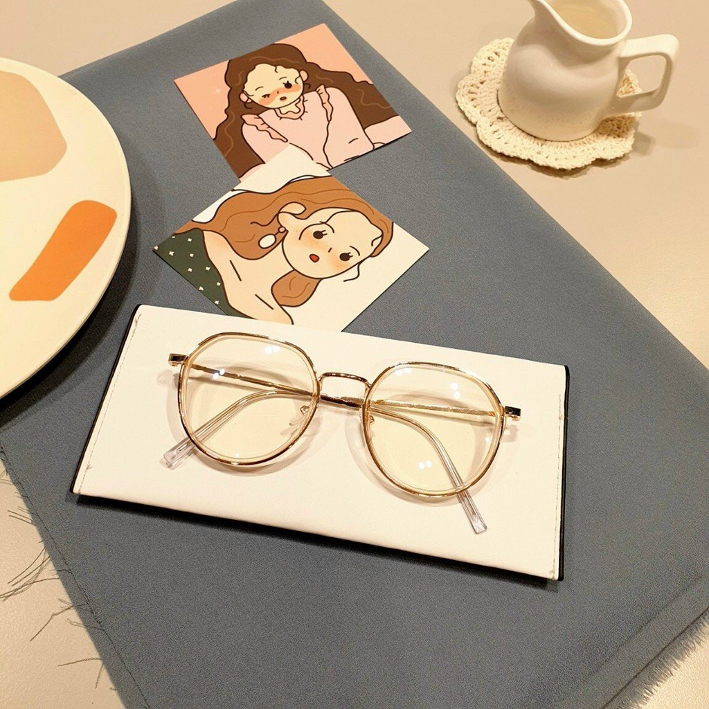 Gọng kính cận tròn kim loại thời trang TQ11 kèm tròng 0 độ chống ánh sáng xanh bảo vệ mặt phù hợp mặt nhỏ, dài, vuông | BigBuy360 - bigbuy360.vn