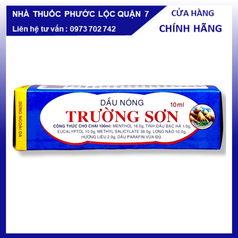 Dầu nóng Trường Sơn / Dầu gió trắng nắp hồng