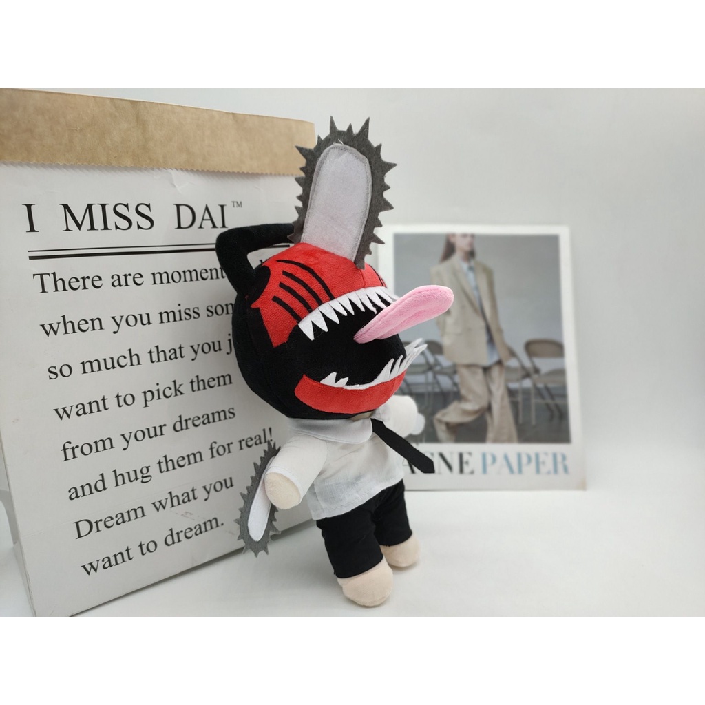 Anime Chainsaw Man Denji Cosplay Plushie Pochita Stuffed Dolls Plush Toys Kids Boys Girls Halloween Xmas Birthday Gifts
