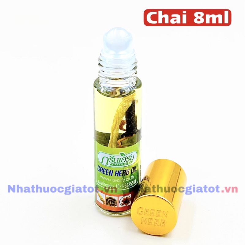 Dầu Nhân Sâm Thái Lan GREEN HERB OIL - Dầu Thái Bi Lăn