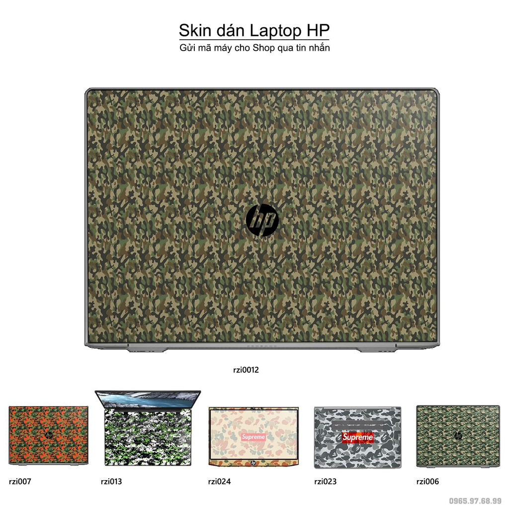 Skin dán Laptop HP in hình rằn ri _nhiều mẫu 4 (inbox mã máy cho Shop)