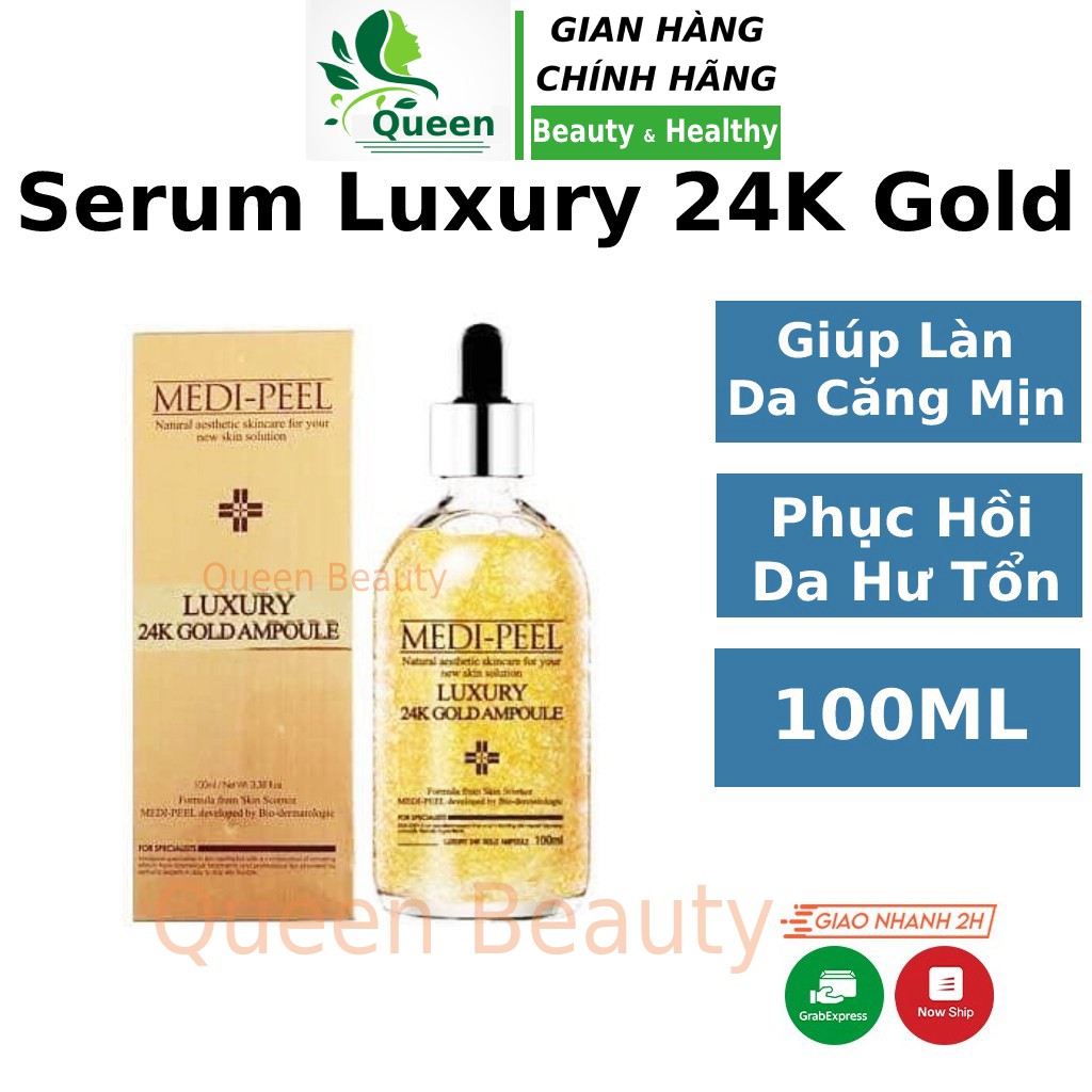 Serum tinh dầu vàng 24k Gold 100ml Vitamin C giảm mụn thâm phù hợp mọi loại da cho da nhạy cảm da khô hỗn hợp Cosmetics