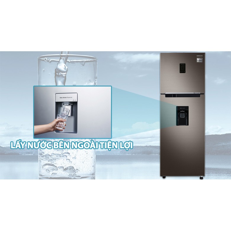 Tủ lạnh Samsung Inverter lấy nước ngoài  RT38K5930DX/SV