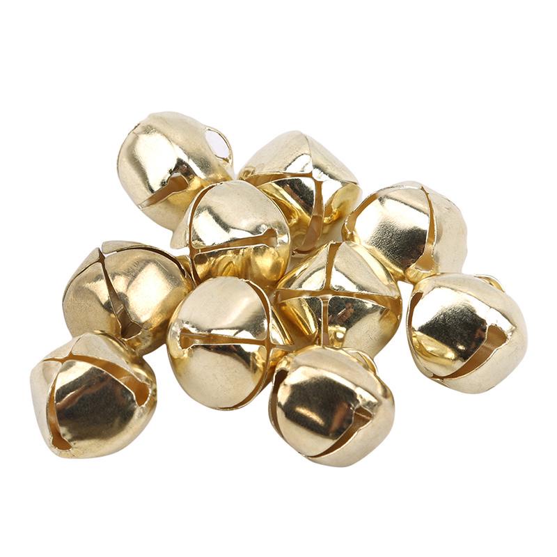 Set 10 chuông nhỏ bằng kim loại nhiều màu sắc trang trí giáng sinh
