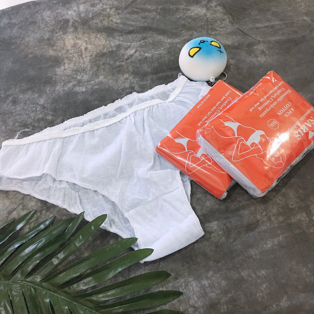 Set 5 quần lót giấy Naris Vải Coton Có Thể Giặt Lại [Loại Tốt]