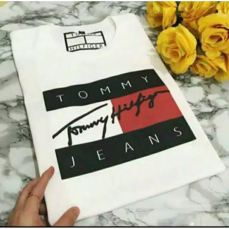 Tommy Hilfiger Áo Thun Tommy Thiết Kế Trẻ Trung Hợp Thời Trang