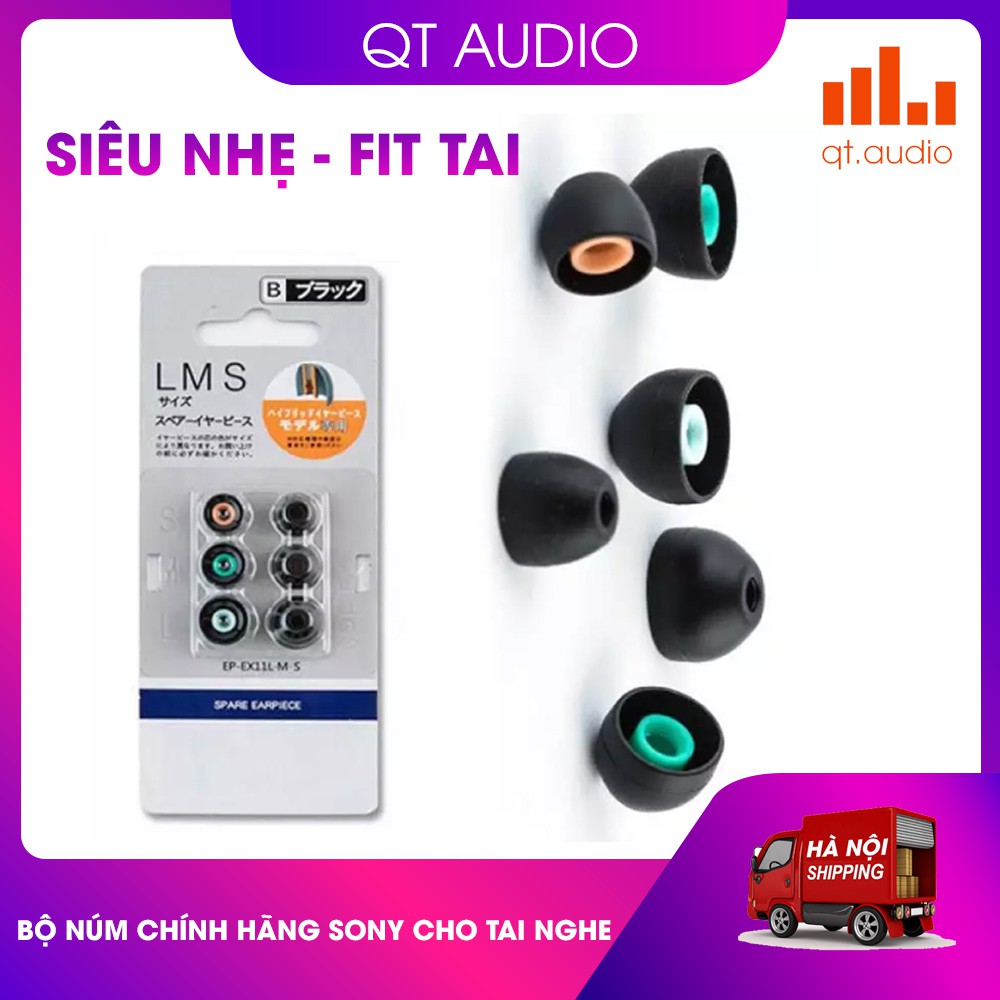 BỘ NÚM CHÍNH HÃNG SONY S-M-L DÀNH CHO TAI NGHE-PHÙ HỢP VỚI MỌI NGƯỜI