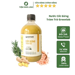 Cốt gừng tràm trà Greenlab, Nước tắm thảo dược cốt gừng tràm trà phòng cảm cúm tránh gió tăng sức đề kháng - Chai 500ML
