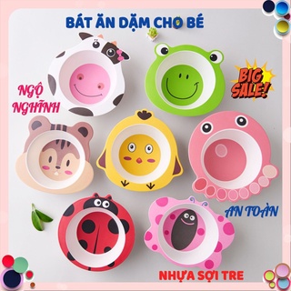 Bát ăn dặm sợi tre an toàn cho bé