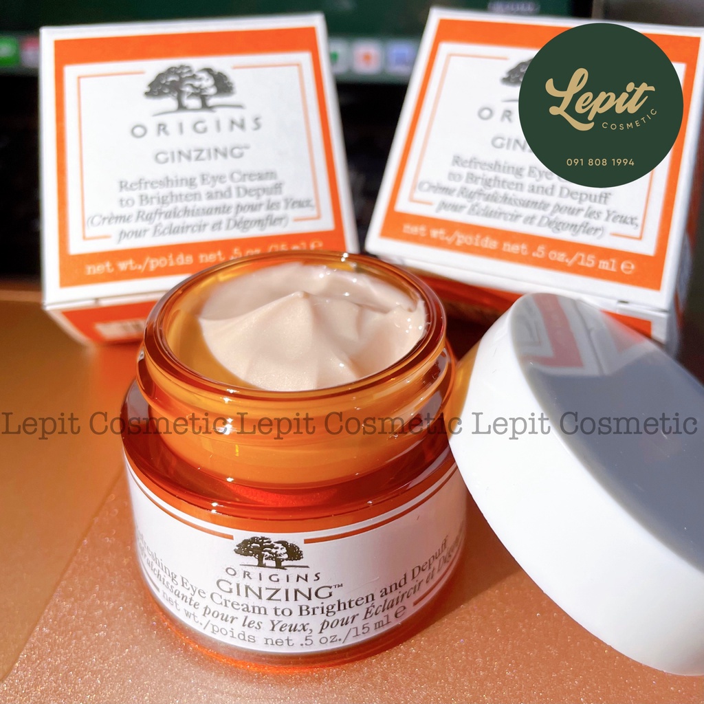 Kem dưỡng mắt Origins GinZing Refreshing Eye Cream to Brighten and De-puff 15ml - Lepit Cosmetic