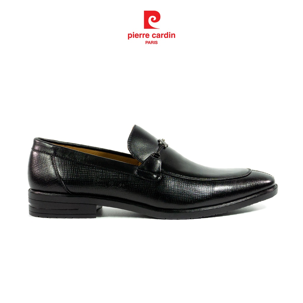 Giày tây nam Pierre Cardin da bò cao cấp, thiết kế logo tinh tế, đế cao su chống trượt - 763