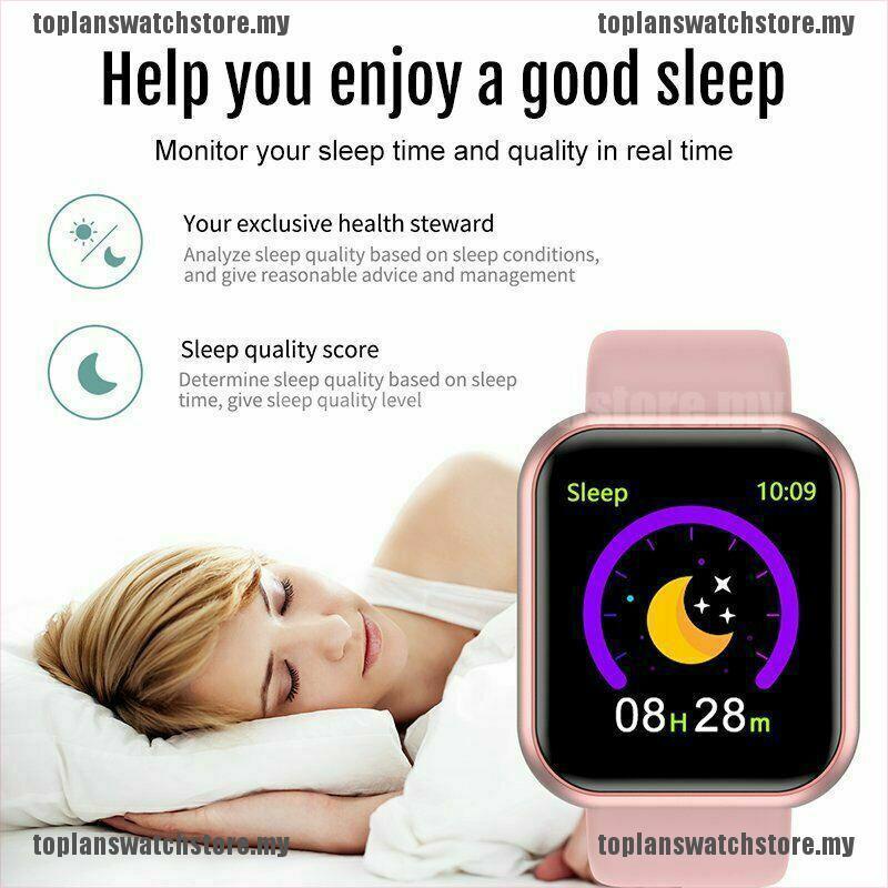 Đồng Hồ Thông Minh Y68 Chống Nước Hỗ Trợ Theo Dõi Nhịp Tim Cho Ios Android