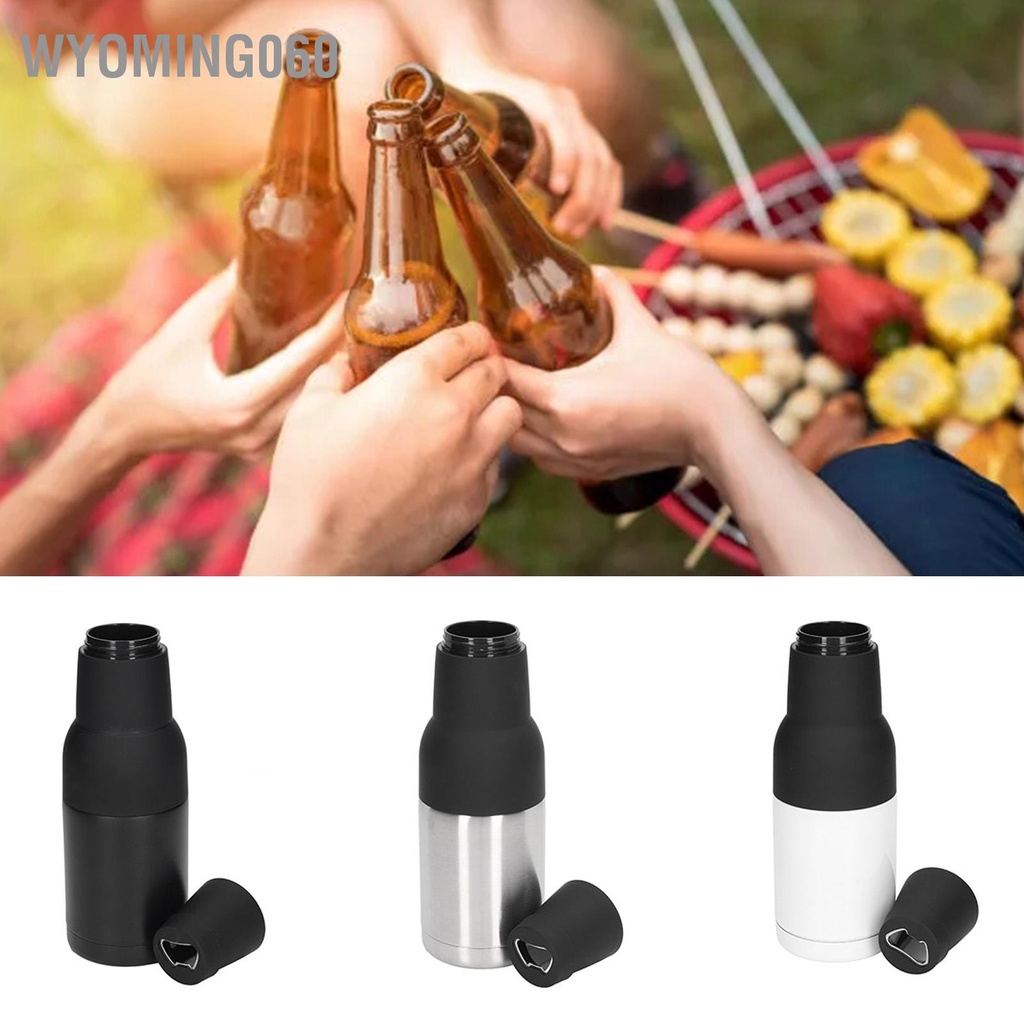 Wyoming060 Chân không đôi tường bằng thép gỉ có thể cách nhiệt và bể chứa lạnh với dụng cụ mở chai