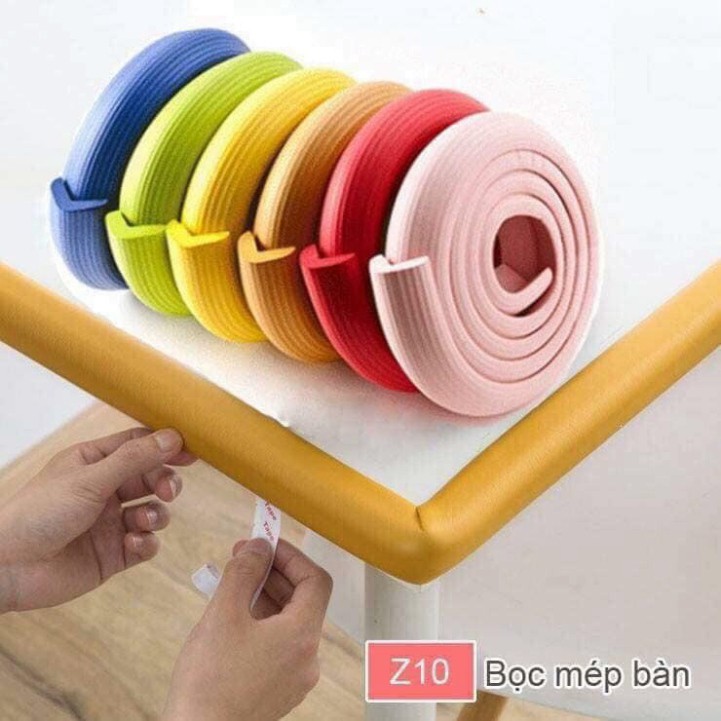 Cuộn xốp bọc cạnh bàn, góc bàn, che cạnh tủ kính dài 2 mét siêu mềm