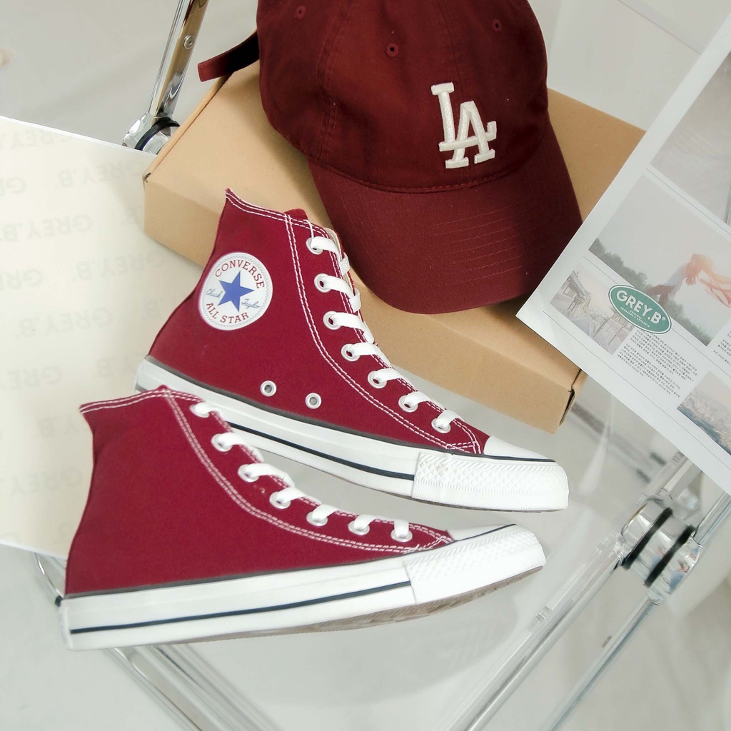 Giày sneakers Classic Cao Cổ Màu Đỏ Đô