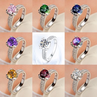 Hàng Mới Về Nhẫn Moissanite Nhiều Màu Sắc