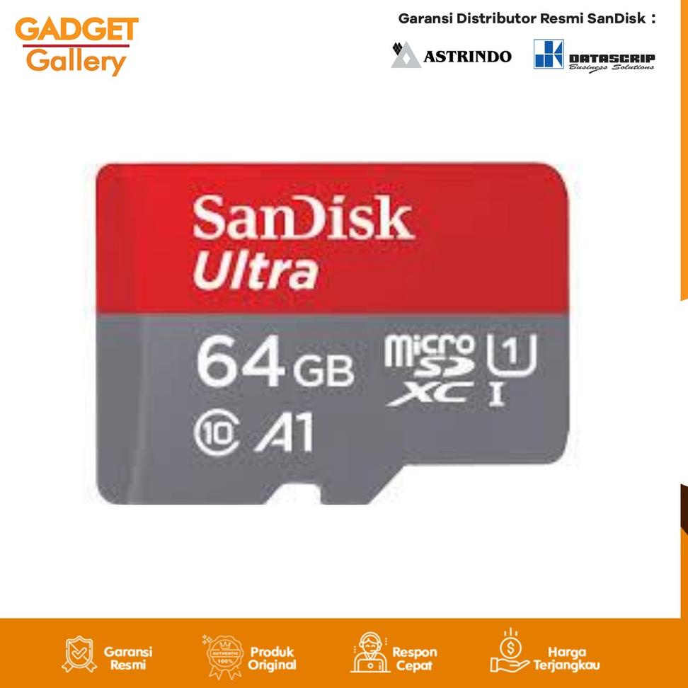 SANDISK Thẻ nhớ micro SD 64GB 120MB / s A1 Class 10 dung lượng 120Mbps 05