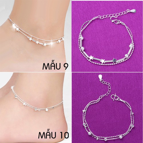Lắc chân nữ vòng chân bạc nhiều mẫu giá siêu rẻ phong cach hàn quốc cực xinh | BigBuy360 - bigbuy360.vn