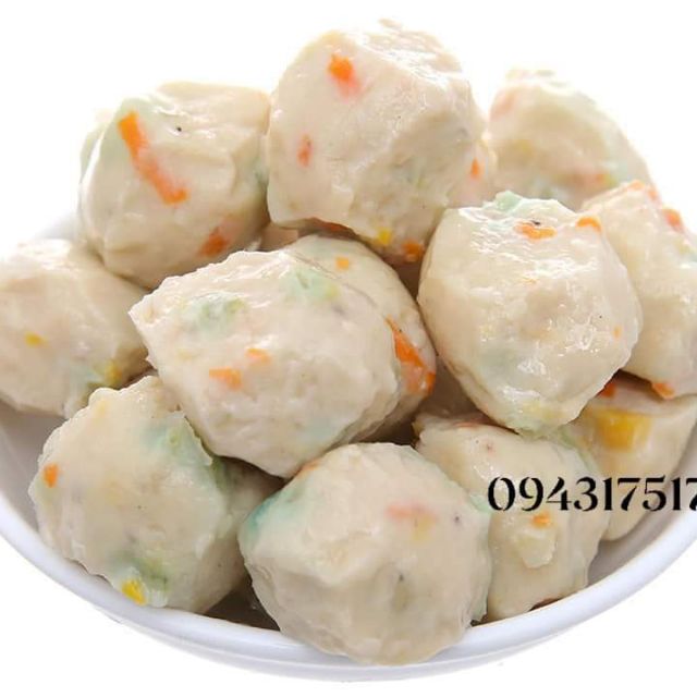 Viên hải sản rau củ 500gr Lacusina