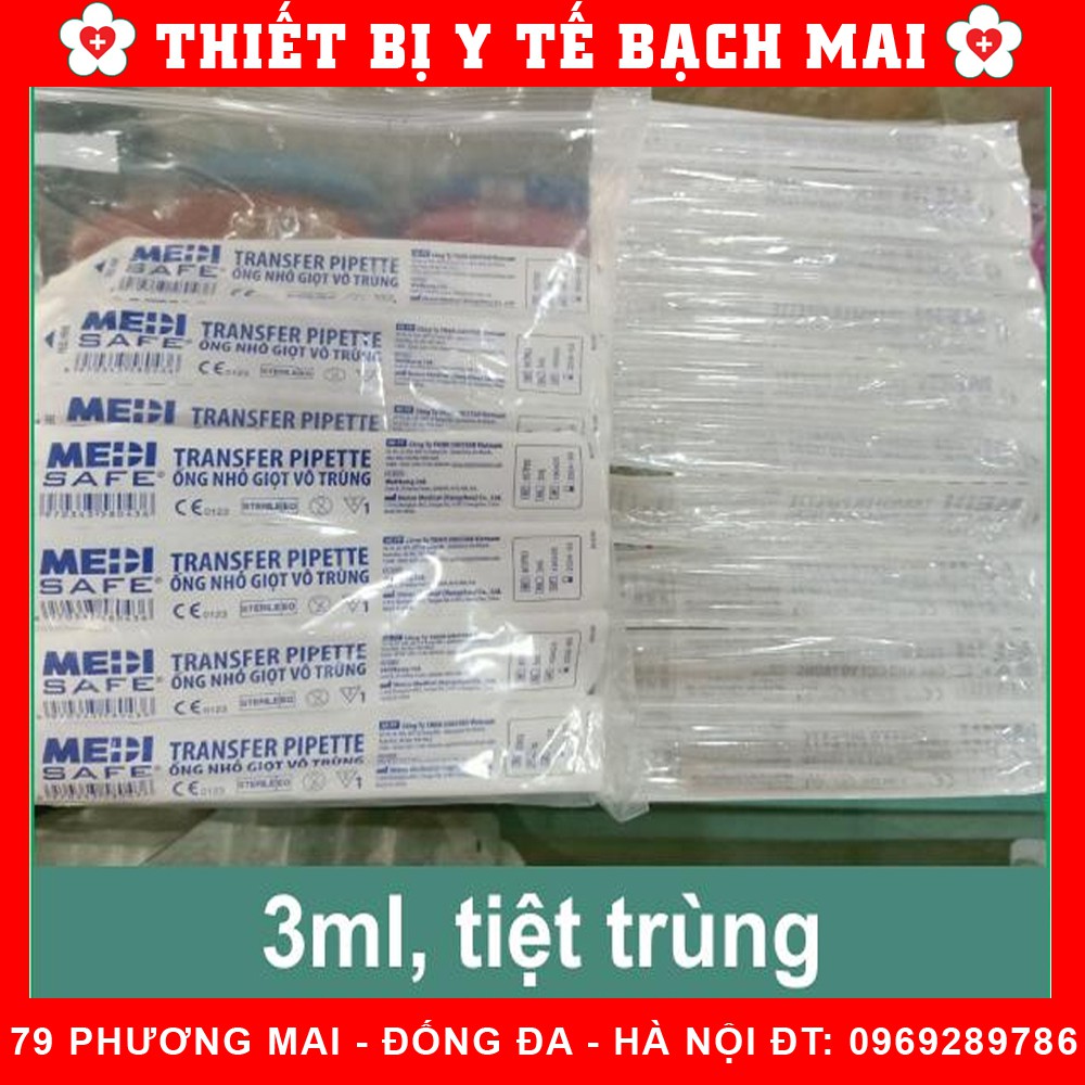 Dụng Cụ Uống Sữa Cho Bé Tiệt Trùng 3ml - Ống Hút Nhỏ Giọt - Pipet Nhựa