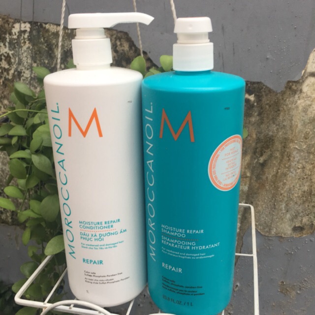 DẦU GỘI XẢ MOROCCANOIL PHỤC HỒI ĐỘ ẨM MOROCCANOIL REPAIR 1000ML CHÍNH HÃNG | BigBuy360 - bigbuy360.vn