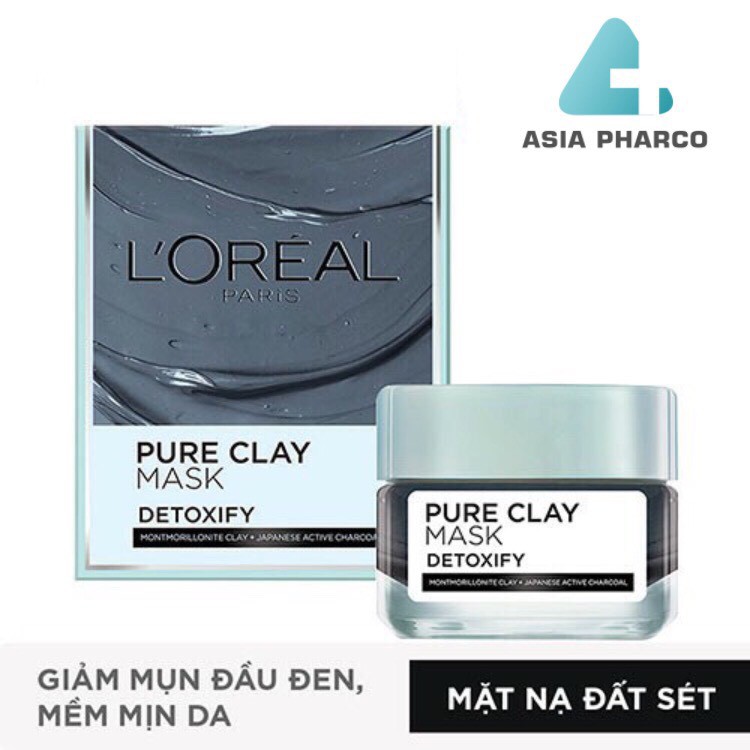 Mặt nạ đất sét thanh lọc da L'Oreal Paris Pure Clay Mask 50g