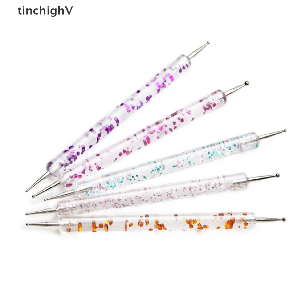 [Hàng mới về] 5 Bút 2 đầu vẽ chấm móng tay nghệ thuật