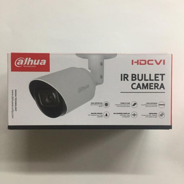 [NHÀ PHÂN PHỐI] Camera Dahua DH-HAC-HFW1200TP-S4 2.0M Trang Bị Vỏ Kim Loại Cứng Cáp - Thân Trụ Ngoài Trời