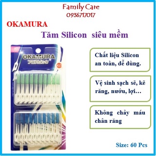 Tăm silicon siêu mềm vip 60 que okamura
