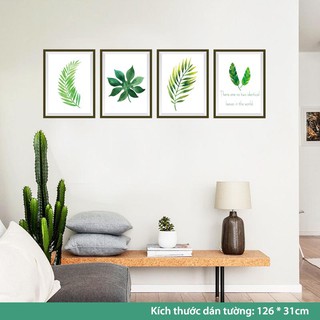 Decal dán tường, tranh dán tường phòng ngủ, các miếng decan cho bé dễ thương (Vườn Xanh Lá)