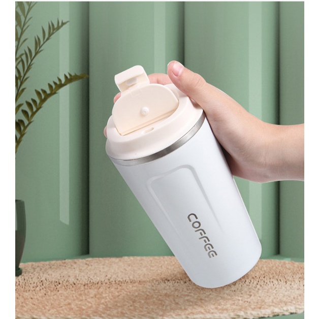 Bình Giữ Nhiệt dung tích lớn 510ml Cách Nhiệt Cao Cấp Đựng Nước, Trà, Cà Phê Kiểu Dáng Châu Âu Cầm Tay Sang Trọng