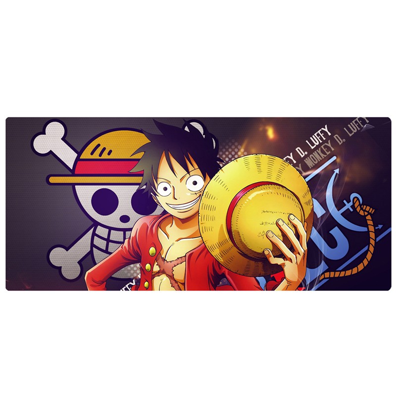☾❄☬☽One Piece Anime mouse pad extra large thickened Luffy Zoro Boa Hancock ace computer keyboard large table mat customi