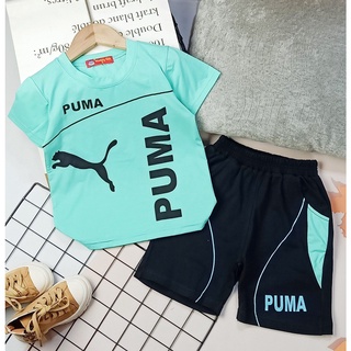 Bộ ngắn bé trai size đại thun cotton quần áo trẻ em