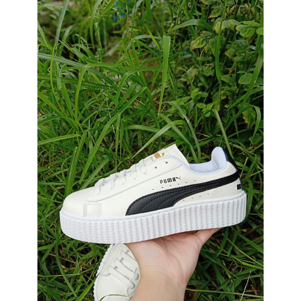 [Hot trend-Freeship] Giày thể thao Puma trắng kẻ đen cao cấp Hot trend 2020