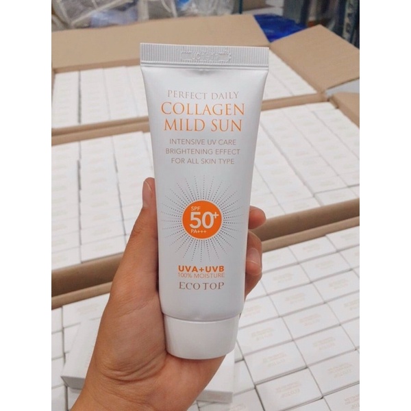 Kem chống nắng Ecotop Perfect Daily Collagen Mild Sun SPF50 70ml