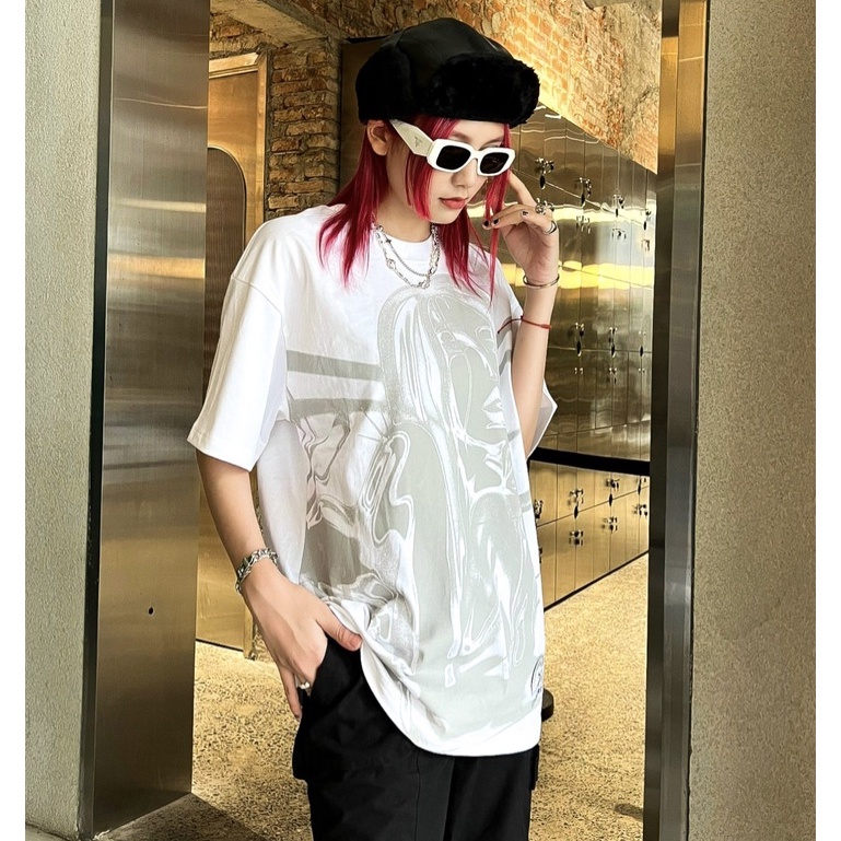 Áo thun unisex Lucid Lust phiên bản đặc biệt White Angel màu xám trắng - Charm tee Onism.stu